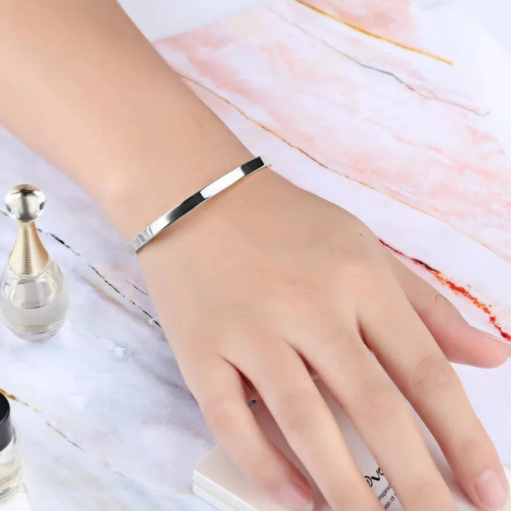 Luxury Wedding Bracelet Jewelry Stainless Steel Gold Color Pulseras Mujer OL Style Cubic Zirconia Fashion Party Bangle
