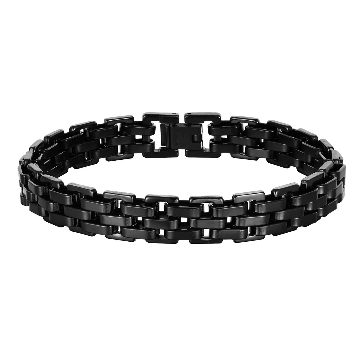 Vnox Stylish Strap Chain Bracelets for Men Gift Jewelry, 10.7MM Wide Stainless Steel Links Wristband, Father's Day Gift Dad