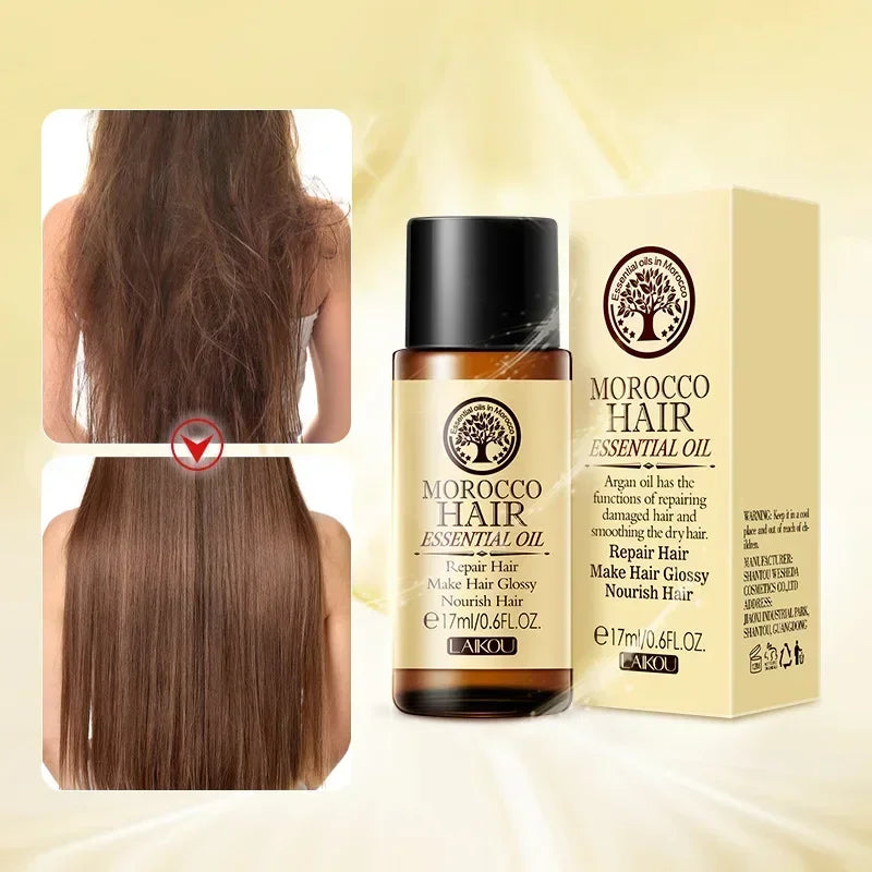 Hair Care Moroccan Pure Argan Oil Essential Oil for Dry Hair Types Multi-functional Care Products for Woman