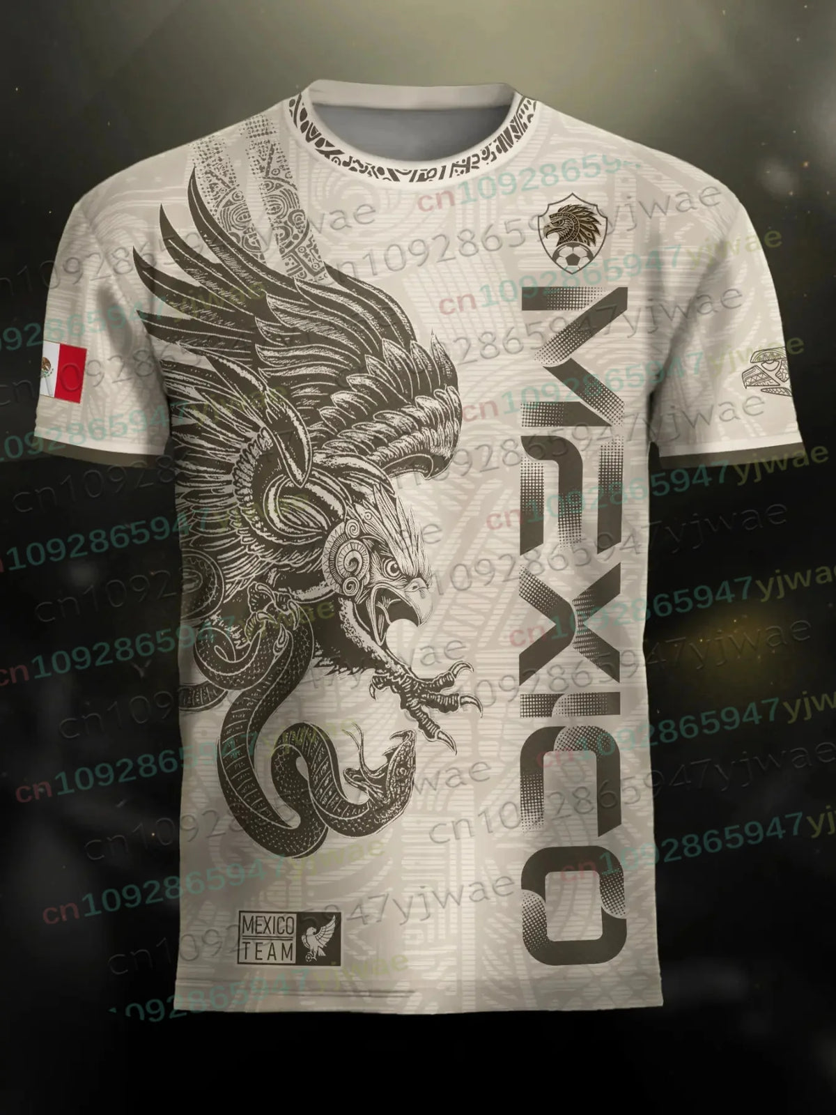 Mexico Special Youth Football Jersey Men Women Casual Sport Breathable Top for Competition Training Tees Summer Parent-child Tee