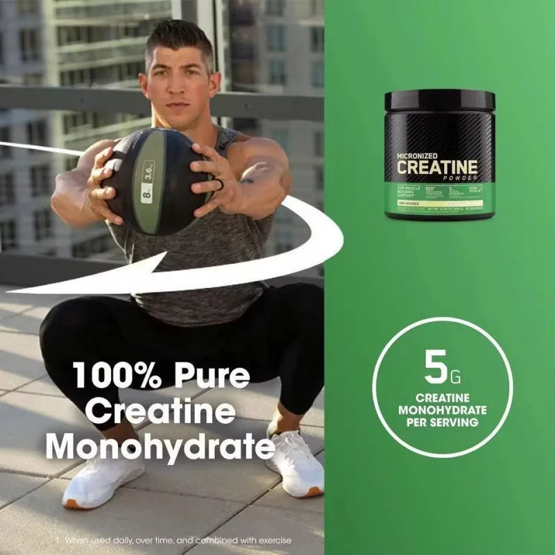 Optimum Nutrition Micronized Creatine Monohydrate Powder Unflavored 60 Servings 300 Grams Packaging May Vary