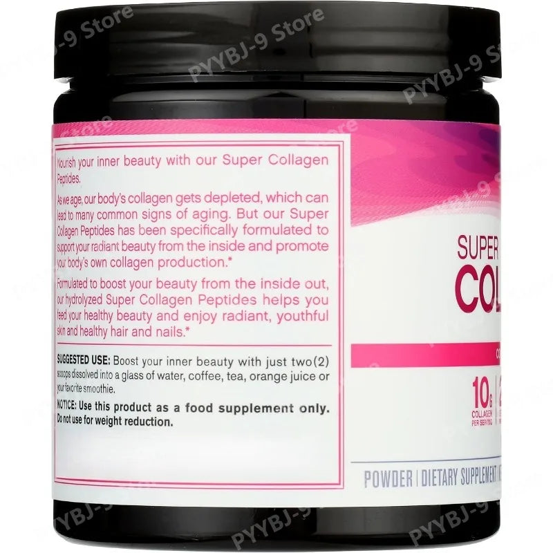 Super Collagen Powder 6,600mg Types 1 & 3 Unflavored 7 Ounces Dietary Supplement for Skin Bone Joint Support Formula Pack