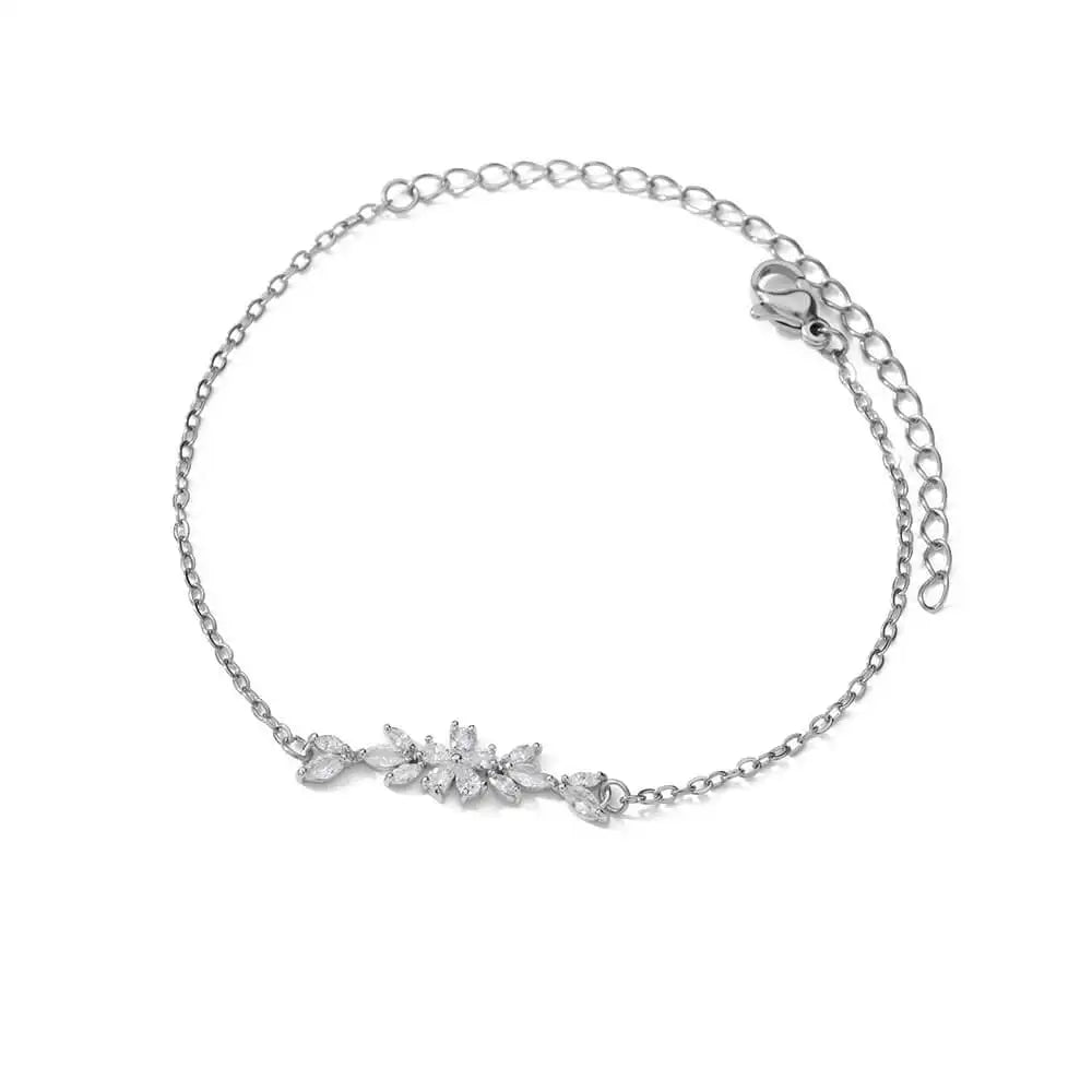 Sun Hollow Bracelets For Women Men Stainless Steel Hand Chain Vintage Sunflower Anklet Boho Foot Jewelry Gift Accessories