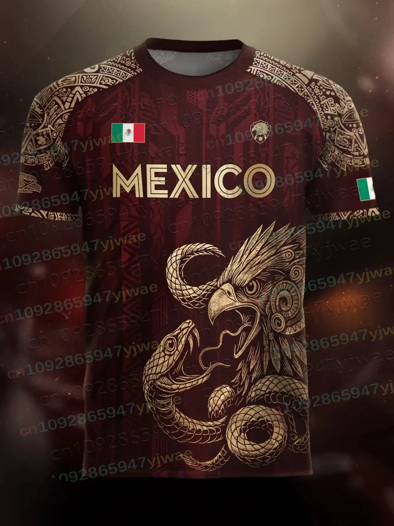 Mexico Special Youth Football Jersey Men Women Casual Sport Breathable Top for Competition Training Tees Summer Parent-child Tee