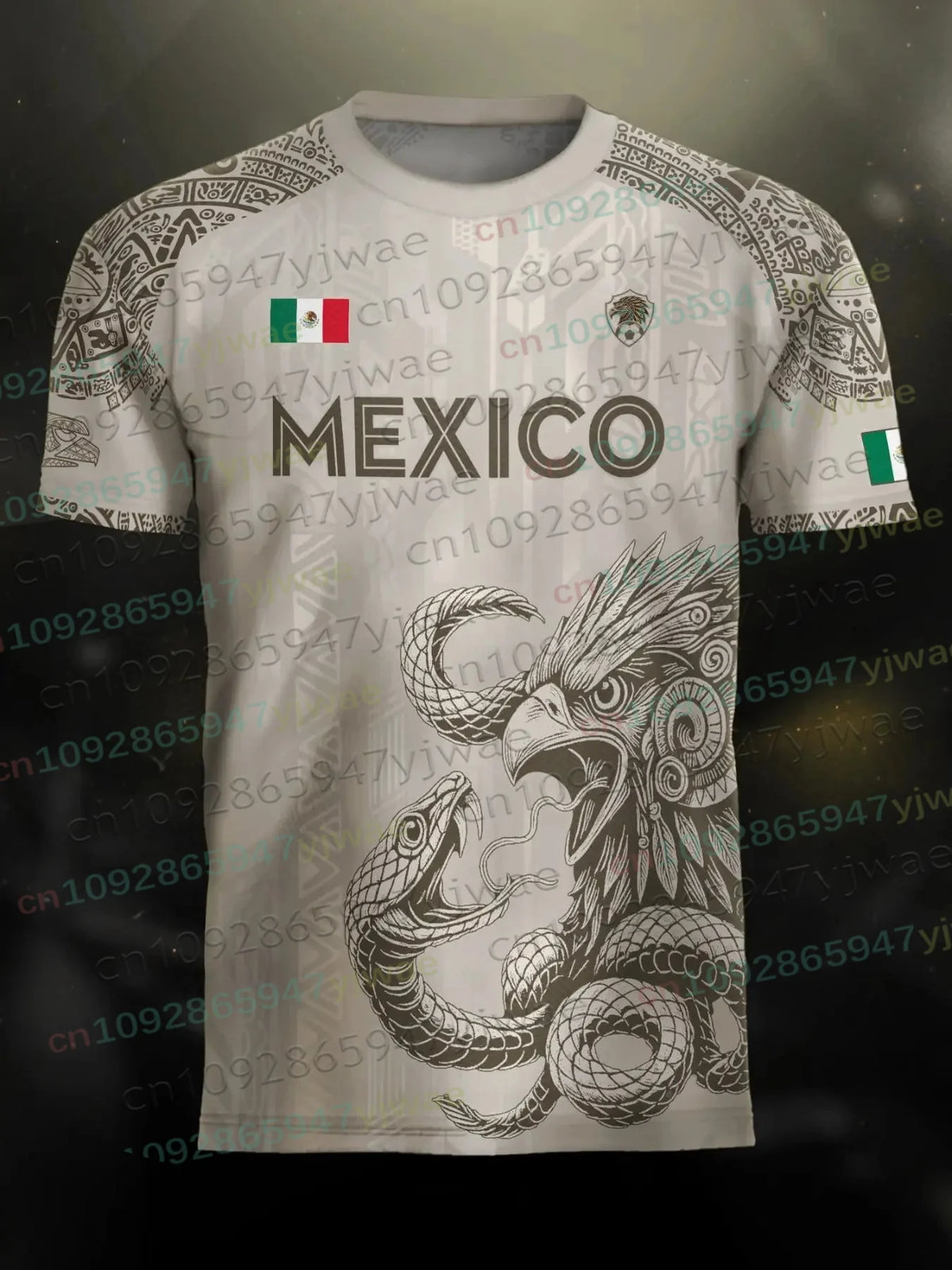 Mexico Special Youth Football Jersey Men Women Casual Sport Breathable Top for Competition Training Tees Summer Parent-child Tee