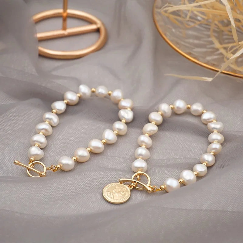 New Arrival Natural Freshwater Pearl 14K Gold Filled Female Charm Bracelet Jewelry For Women Birthday Gifts No Fade