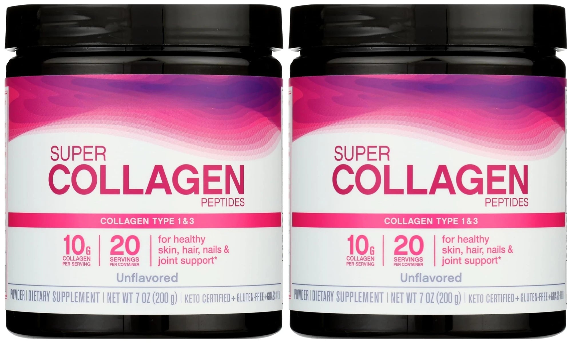 Super Collagen Powder 6,600mg Types 1 & 3 Unflavored 7 Ounces Dietary Supplement for Skin Bone Joint Support Formula Pack