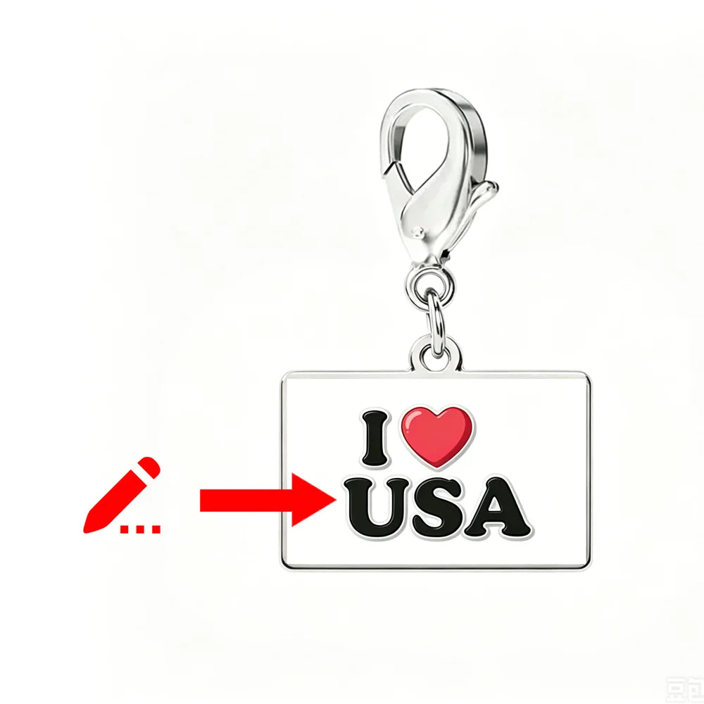Custom DIY Small National Country Flag Charms Bracelet For Woman Men Personalized Stainless Steel Father Mother Day Gift Jewelry