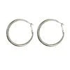 Classic Simple Geometric Round Big Stainless Steel Hoop Earrings for Women Exaggeration Circle Bride Earrings Jewelry Accessory
