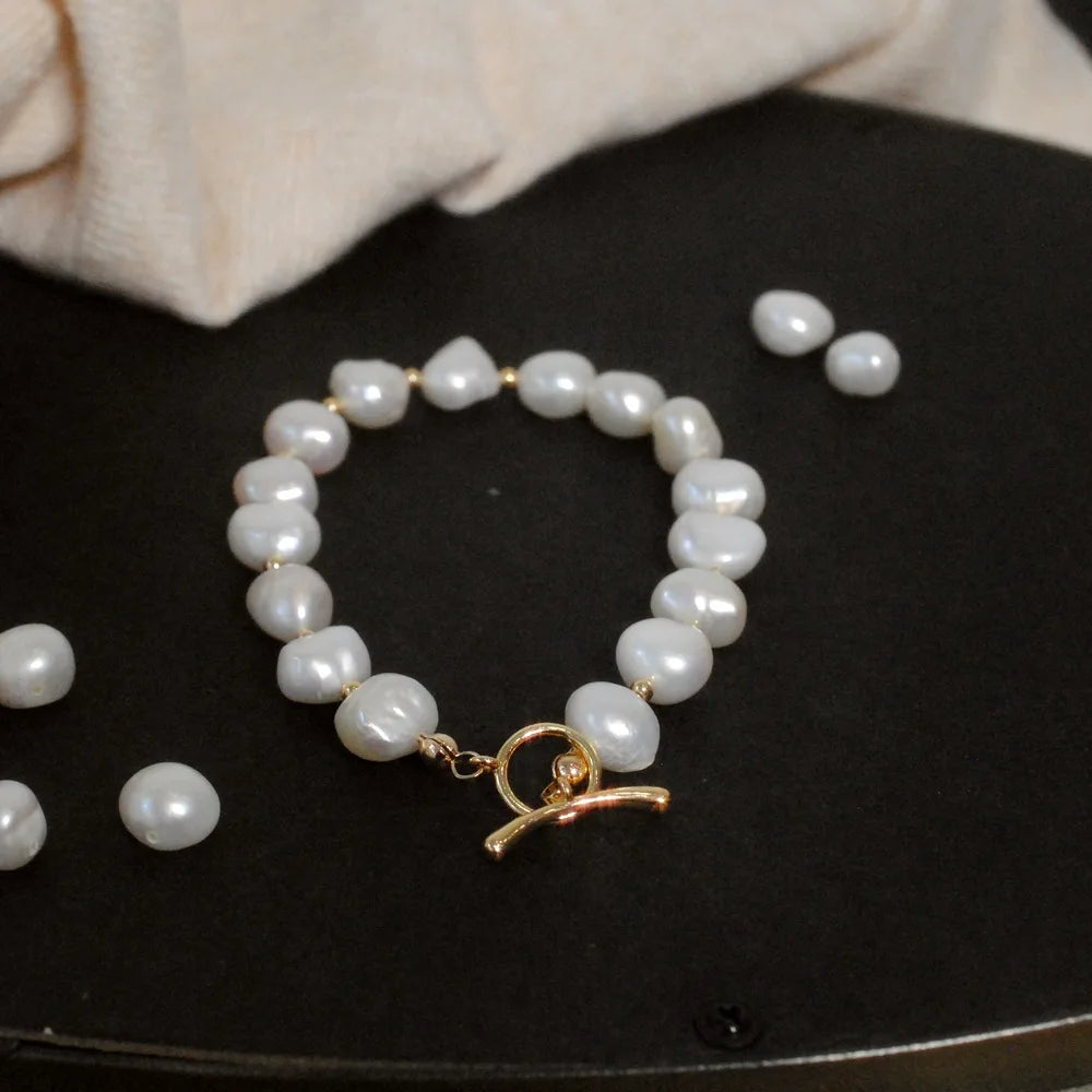 New Arrival Natural Freshwater Pearl 14K Gold Filled Female Charm Bracelet Jewelry For Women Birthday Gifts No Fade