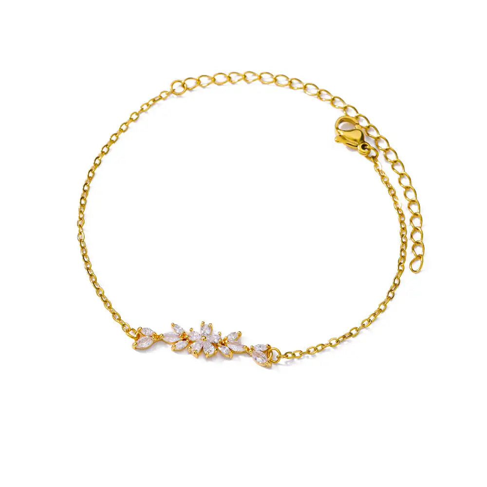 Sun Hollow Bracelets For Women Men Stainless Steel Hand Chain Vintage Sunflower Anklet Boho Foot Jewelry Gift Accessories