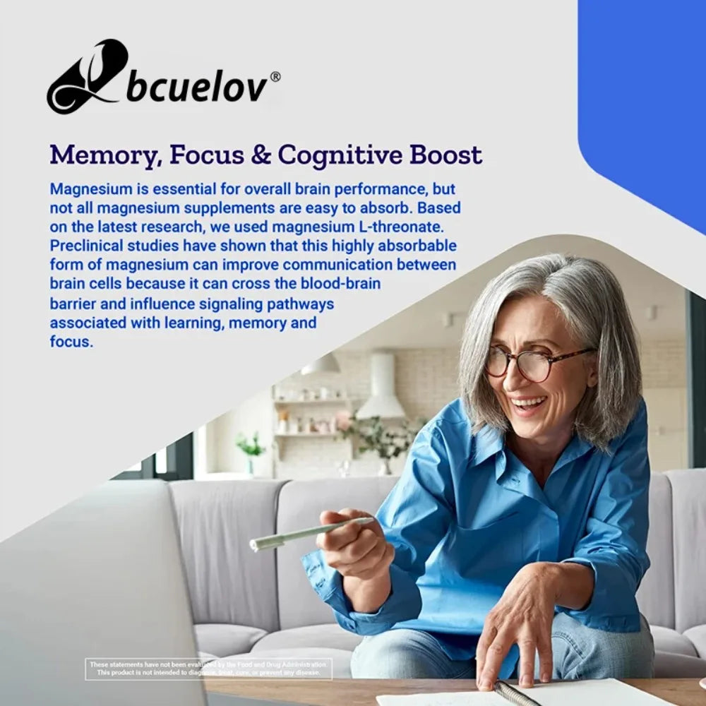 Ginkgo Biloba Capsules - Brain Supplement, Memory Support Supplement, Brain Function, Focus, Concentration