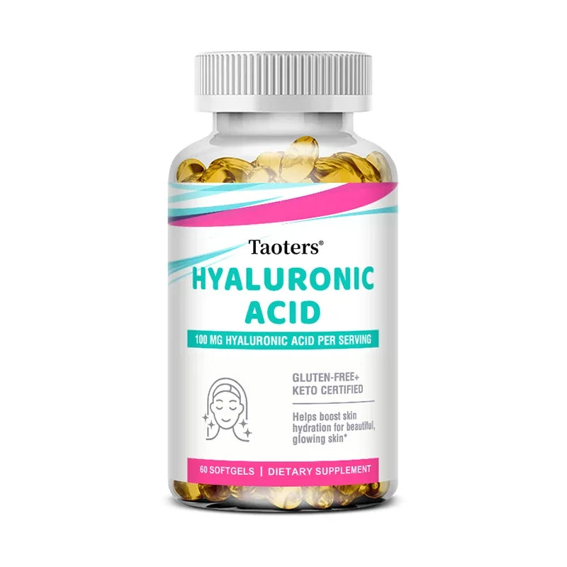 Collagen Capsules with Hyaluronic Acid and Vitamin C Complex, Skin Whitening Supplement,Anti-aging