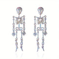Halloween series skull earrings personalized retro exaggerated design sense women's earrings