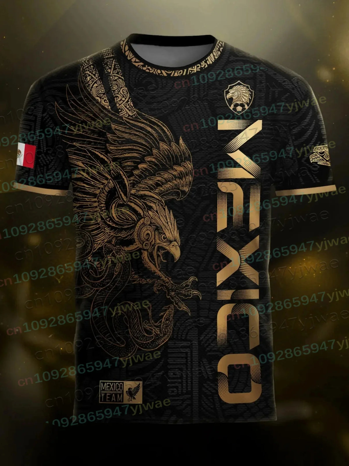 Mexico Special Youth Football Jersey Men Women Casual Sport Breathable Top for Competition Training Tees Summer Parent-child Tee