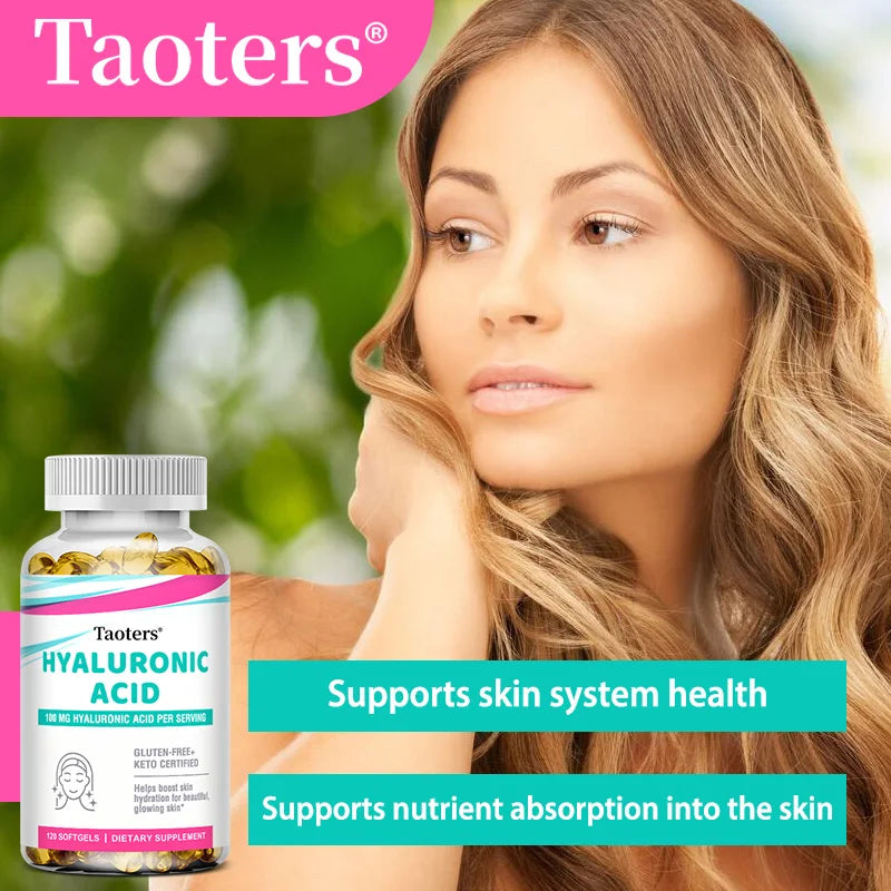 Collagen Capsules with Hyaluronic Acid and Vitamin C Complex, Skin Whitening Supplement,Anti-aging